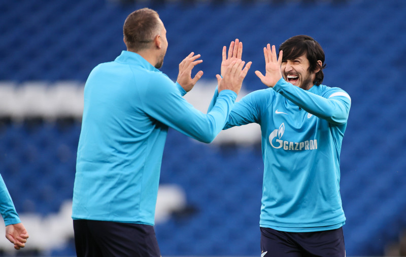 Тренировка «Зенита» перед матчем с «Челси»