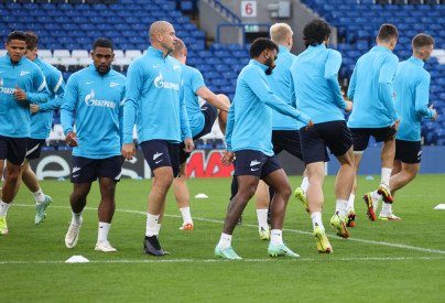 Тренировка «Зенита» перед матчем с «Челси»