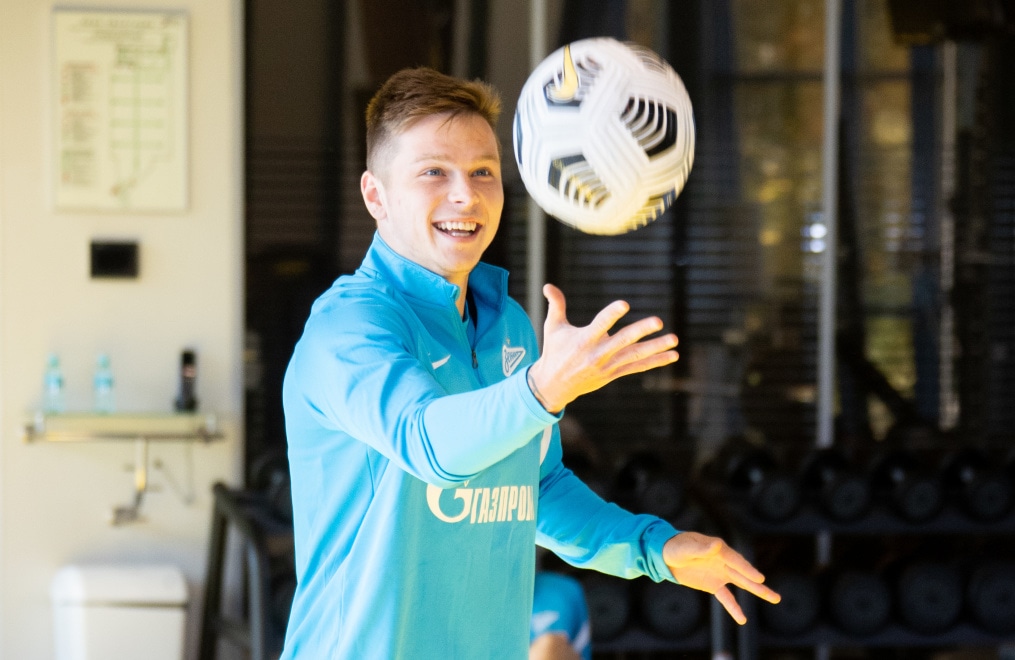 Тренировка «Зенита» перед матчем с «Крыльями Советов»