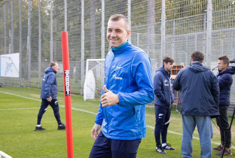 Тренировка «Зенита» перед матчем с «Крыльями Советов»