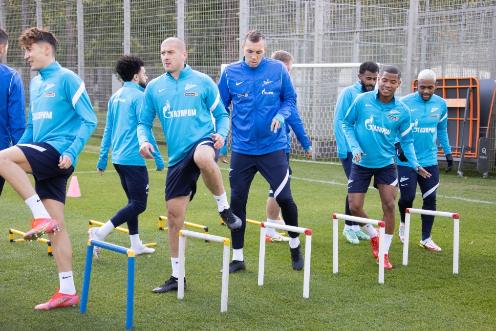 Тренировка «Зенита» перед матчем с «Крыльями Советов»