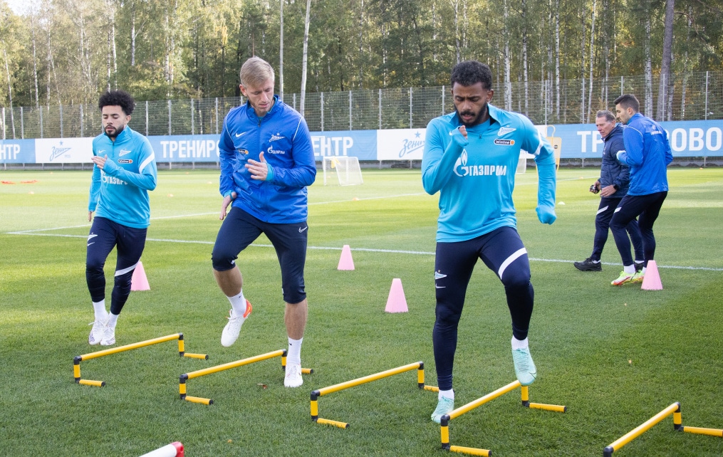 Тренировка «Зенита» перед матчем с «Крыльями Советов»