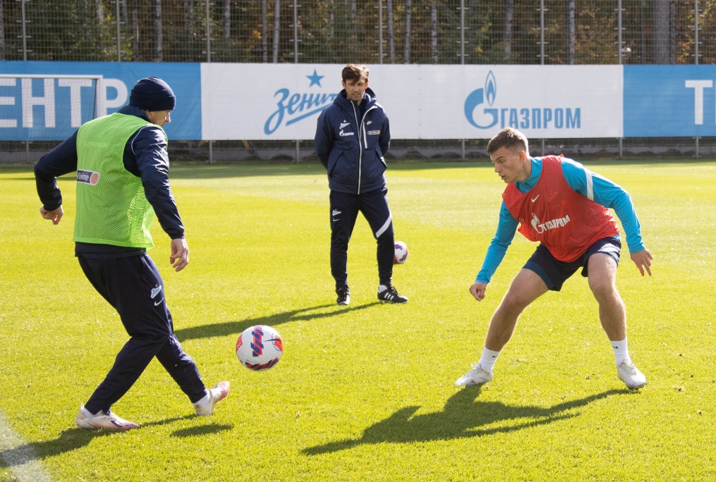 Тренировка «Зенита» перед матчем с «Крыльями Советов»