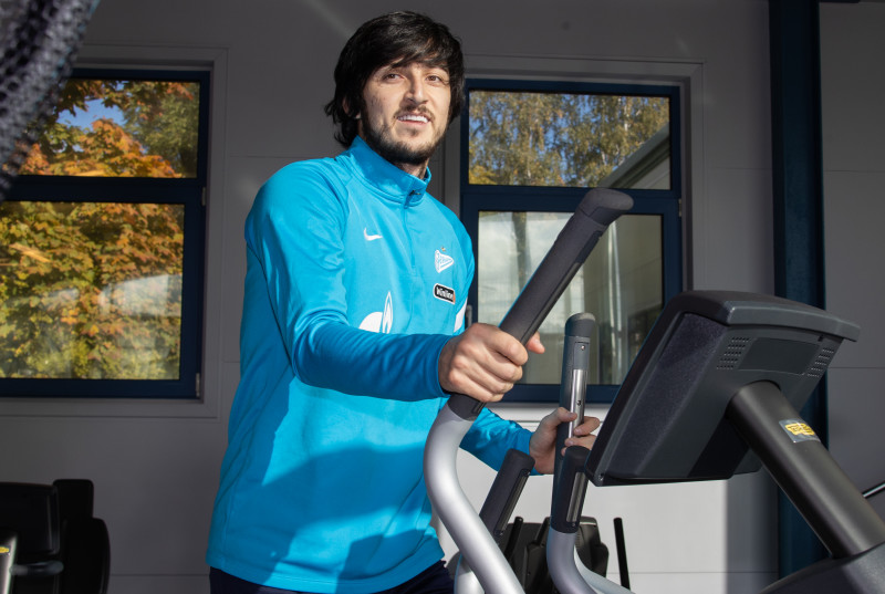 Тренировка «Зенита» перед матчем с «Крыльями Советов»