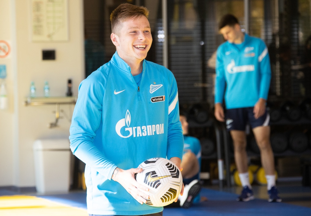 Тренировка «Зенита» перед матчем с «Крыльями Советов»