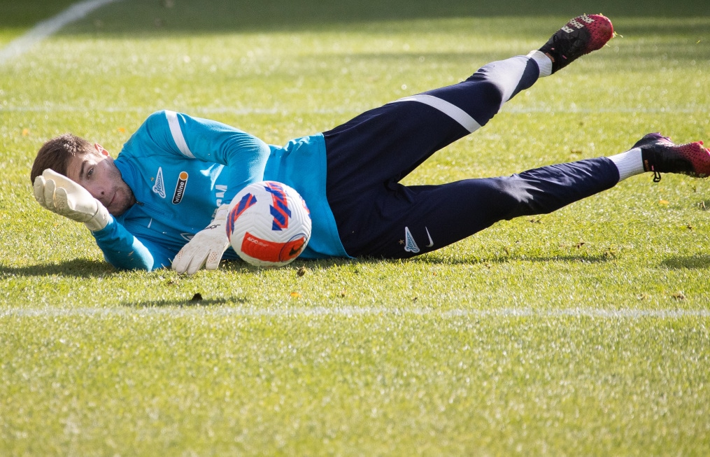 Тренировка «Зенита» перед матчем с «Крыльями Советов»