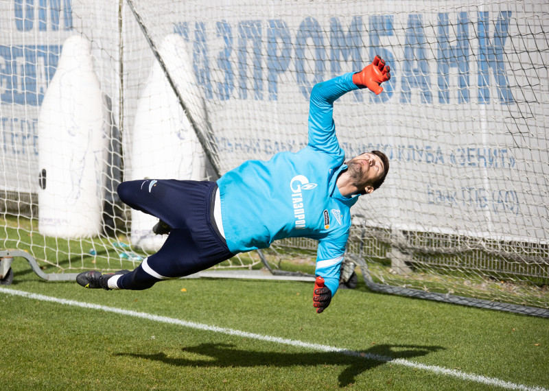 Тренировка «Зенита» перед матчем с «Крыльями Советов»