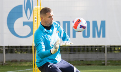 Тренировка «Зенита» перед матчем с «Крыльями Советов»