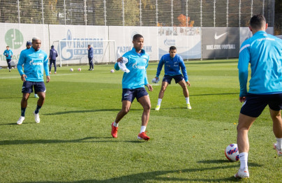 Тренировка «Зенита» перед матчем с «Сочи»