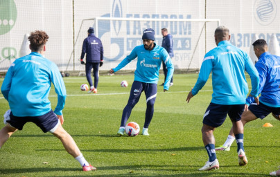 Тренировка «Зенита» перед матчем с «Сочи»