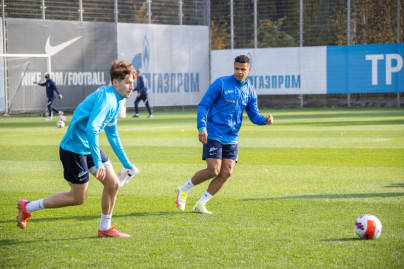 Тренировка «Зенита» перед матчем с «Сочи»