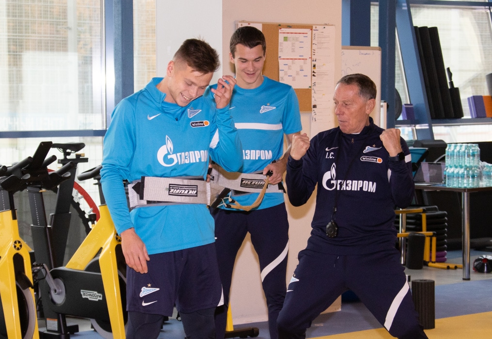 Тренировка «Зенита» перед матчем с «Арсеналом»