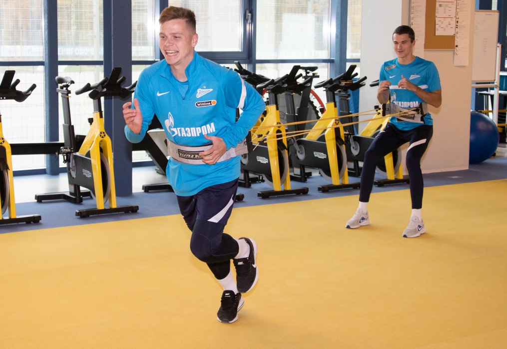 Тренировка «Зенита» перед матчем с «Арсеналом»