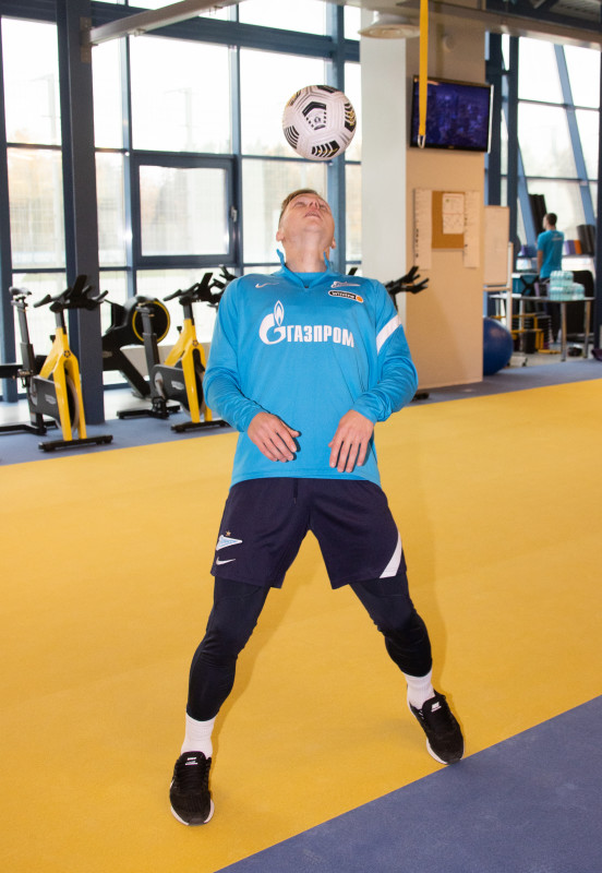 Тренировка «Зенита» перед матчем с «Арсеналом»