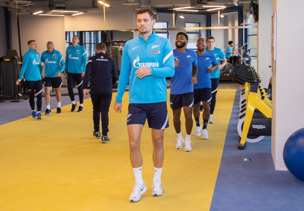 Тренировка «Зенита» перед матчем с «Арсеналом»