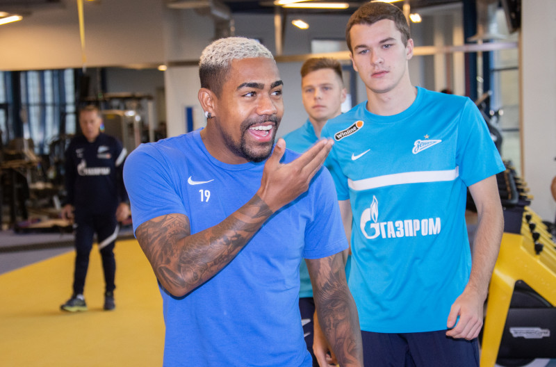 Тренировка «Зенита» перед матчем с «Арсеналом»