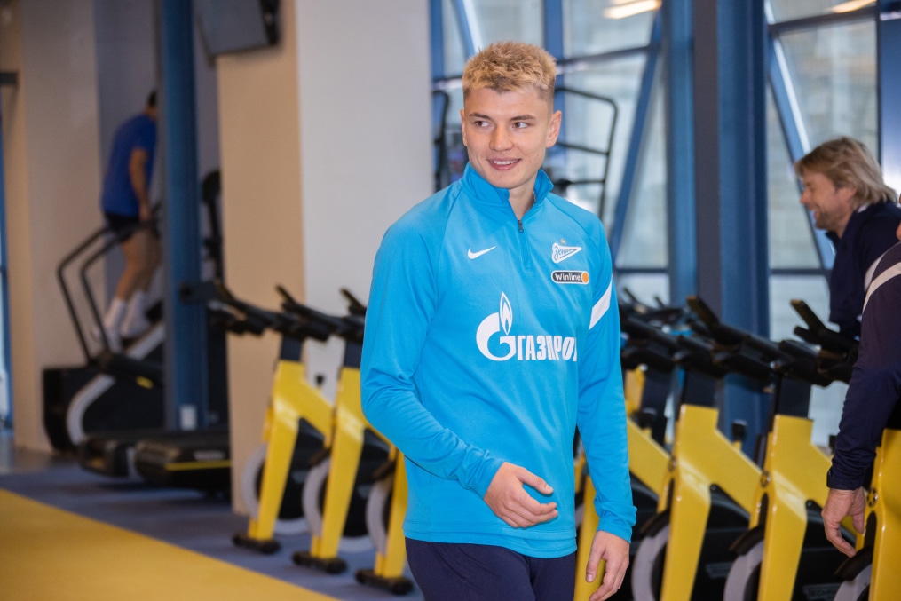 Тренировка «Зенита» перед матчем с «Арсеналом»