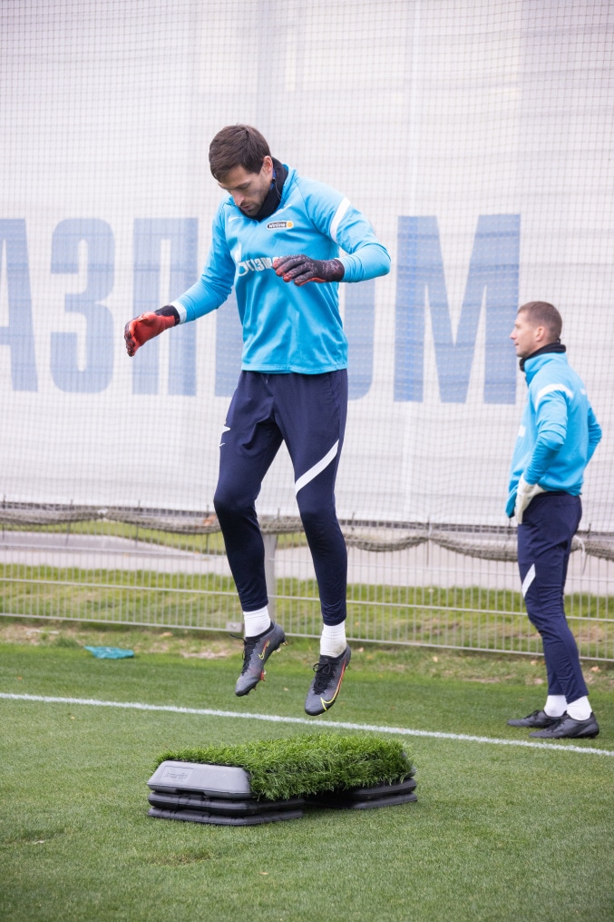 Тренировка «Зенита» перед матчем с «Арсеналом»