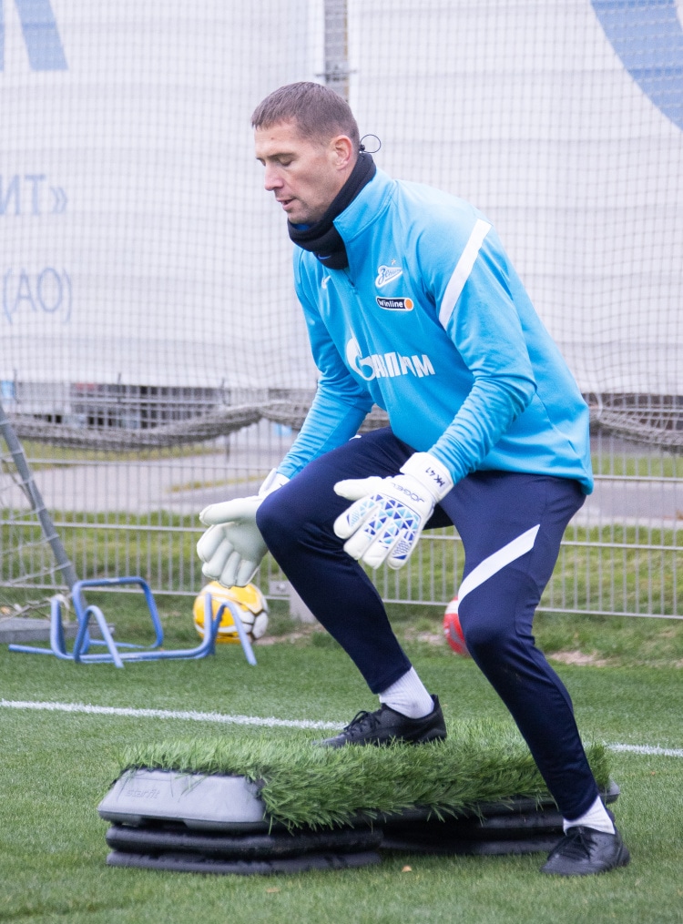 Тренировка «Зенита» перед матчем с «Арсеналом»