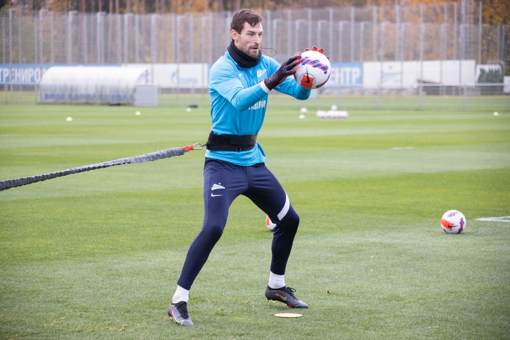 Тренировка «Зенита» перед матчем с «Арсеналом»
