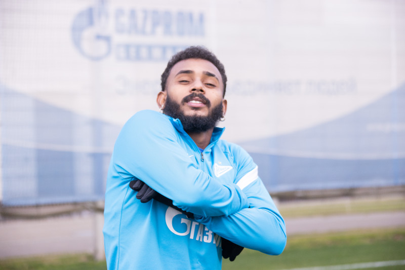 Тренировка «Зенита» перед матчем с «Арсеналом»