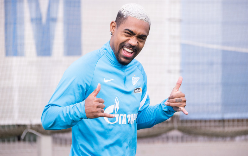 Тренировка «Зенита» перед матчем с «Арсеналом»