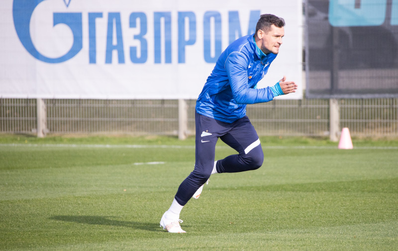 Тренировка «Зенита» перед матчем с «Арсеналом»