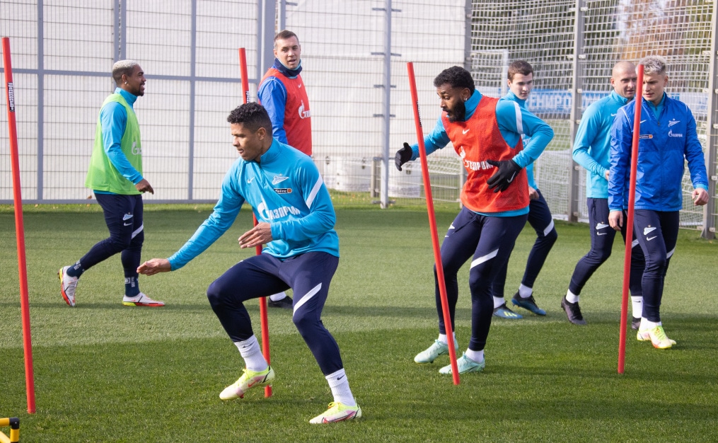Тренировка «Зенита» перед матчем с «Арсеналом»