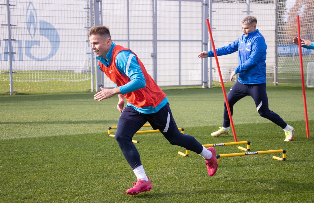 Тренировка «Зенита» перед матчем с «Арсеналом»