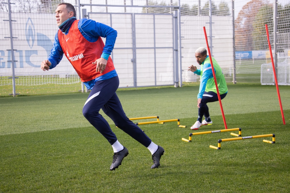 Тренировка «Зенита» перед матчем с «Арсеналом»