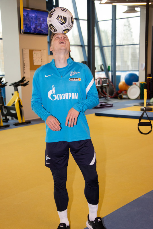 Тренировка «Зенита» перед матчем с «Арсеналом»