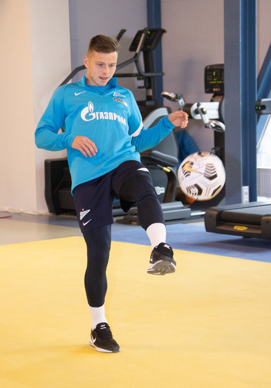Тренировка «Зенита» перед матчем с «Арсеналом»