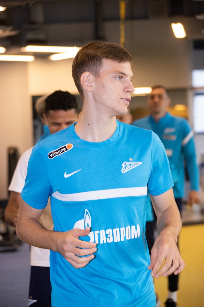 Тренировка «Зенита» перед матчем с «Арсеналом»