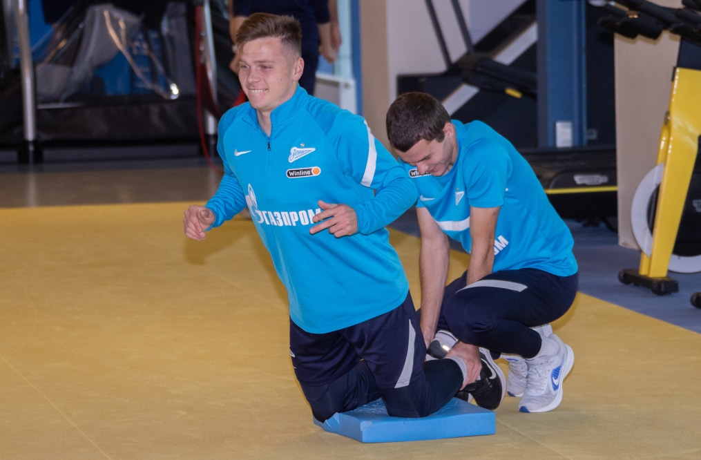 Тренировка «Зенита» перед матчем с «Арсеналом»