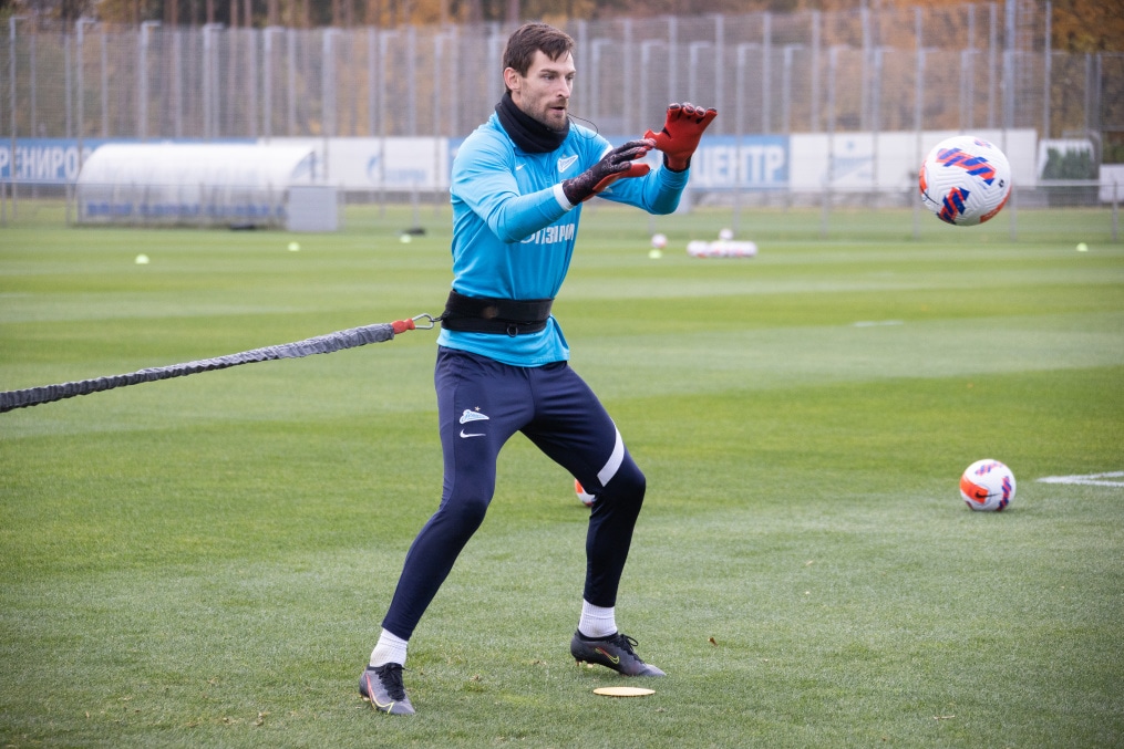 Тренировка «Зенита» перед матчем с «Арсеналом»