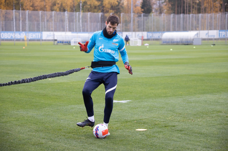 Тренировка «Зенита» перед матчем с «Арсеналом»