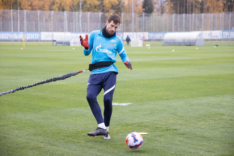 Тренировка «Зенита» перед матчем с «Арсеналом»