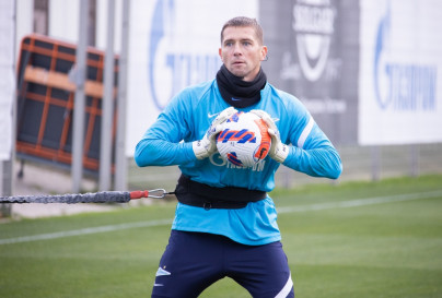 Тренировка «Зенита» перед матчем с «Арсеналом»