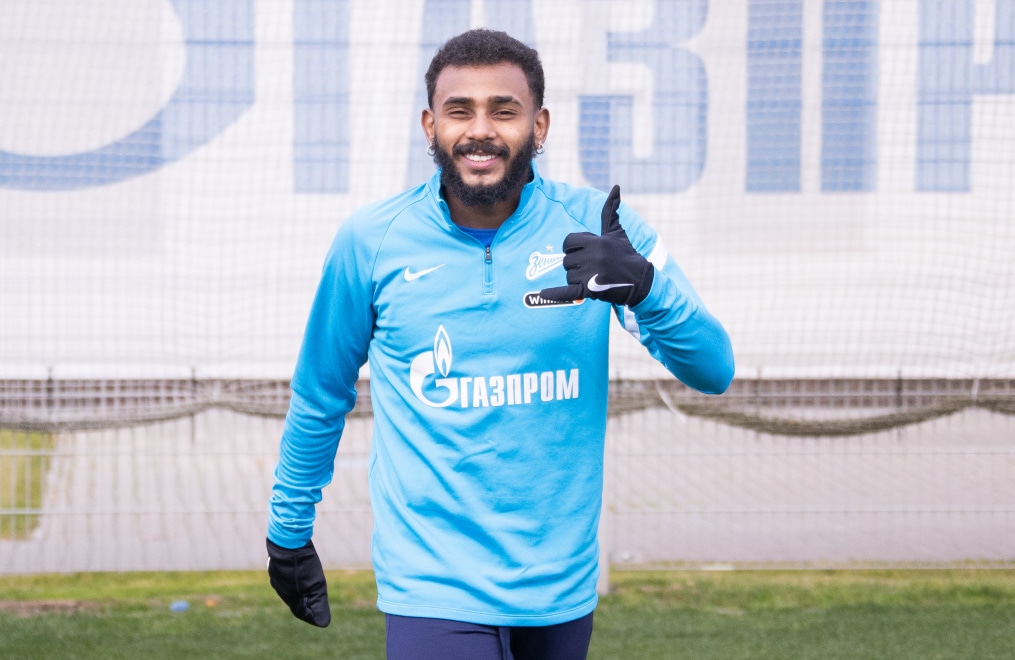 Тренировка «Зенита» перед матчем с «Арсеналом»