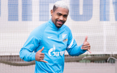 Тренировка «Зенита» перед матчем с «Арсеналом»