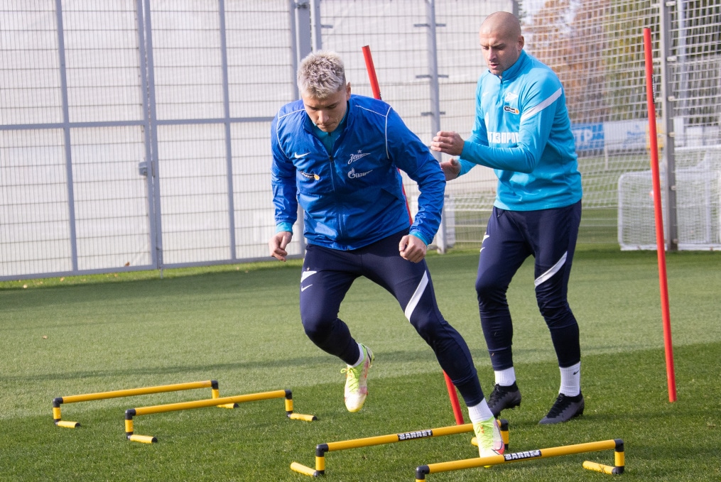 Тренировка «Зенита» перед матчем с «Арсеналом»