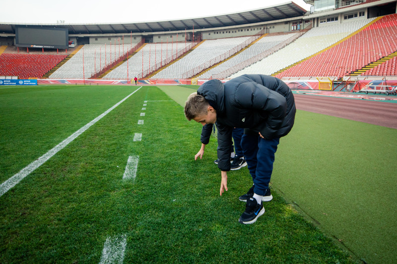 Футболисты «Газпром»-Академии в «Црвене звезде»:день первый