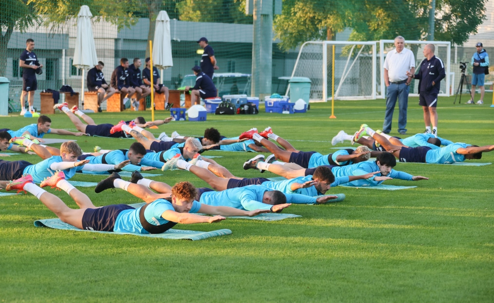 «Газпром»-тренировочные сборы в Дубае: 14 января, вечерняя тренировка