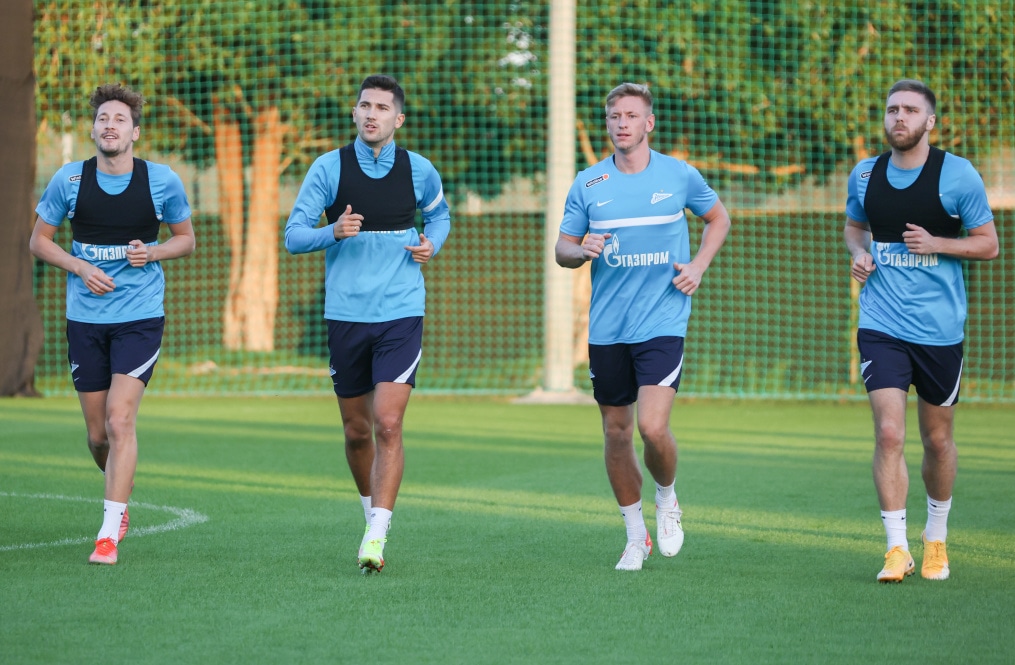 «Газпром»-тренировочные сборы в Дубае: 14 января, вечерняя тренировка