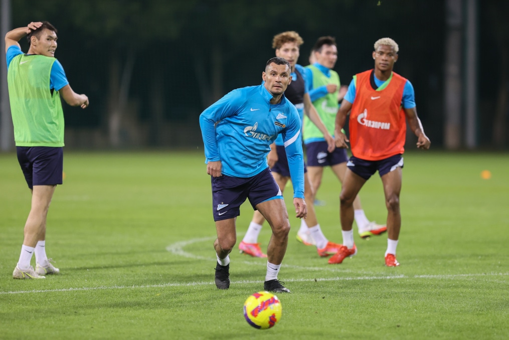 «Газпром»-тренировочные сборы в Дубае: 14 января, вечерняя тренировка