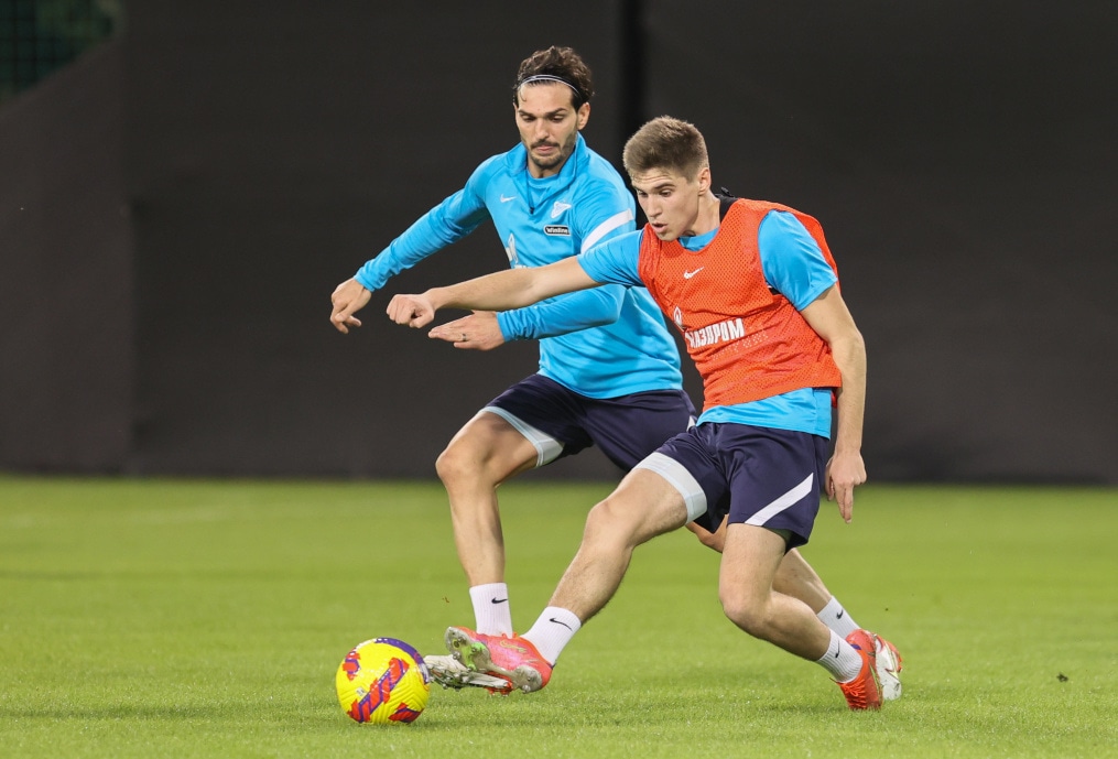 «Газпром»-тренировочные сборы в Дубае: 14 января, вечерняя тренировка