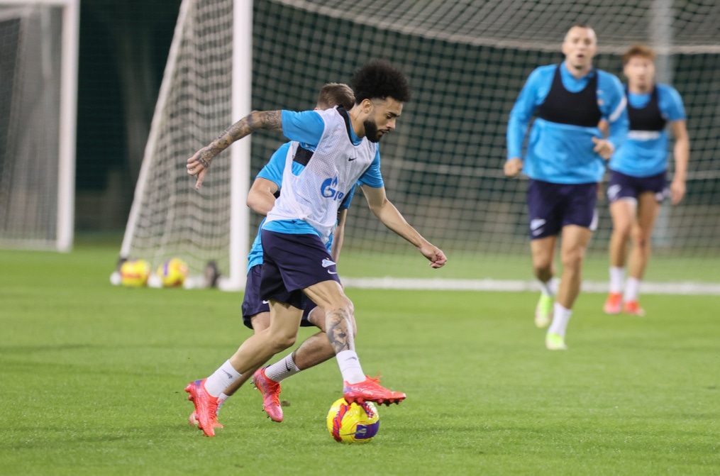 «Газпром»-тренировочные сборы в Дубае: 14 января, вечерняя тренировка