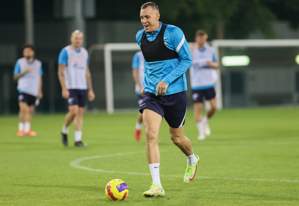 «Газпром»-тренировочные сборы в Дубае: 14 января, вечерняя тренировка