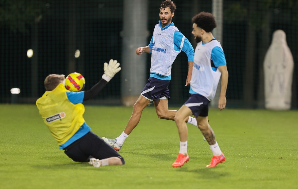 «Газпром»-тренировочные сборы в Дубае: 14 января, вечерняя тренировка