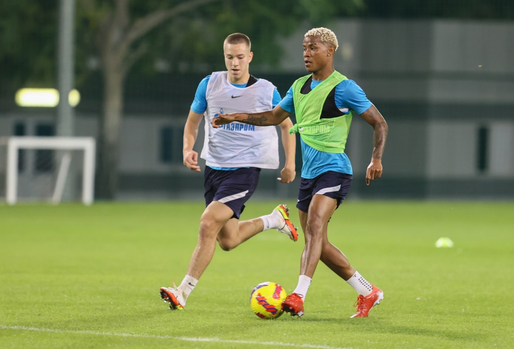 «Газпром»-тренировочные сборы в Дубае: 14 января, вечерняя тренировка